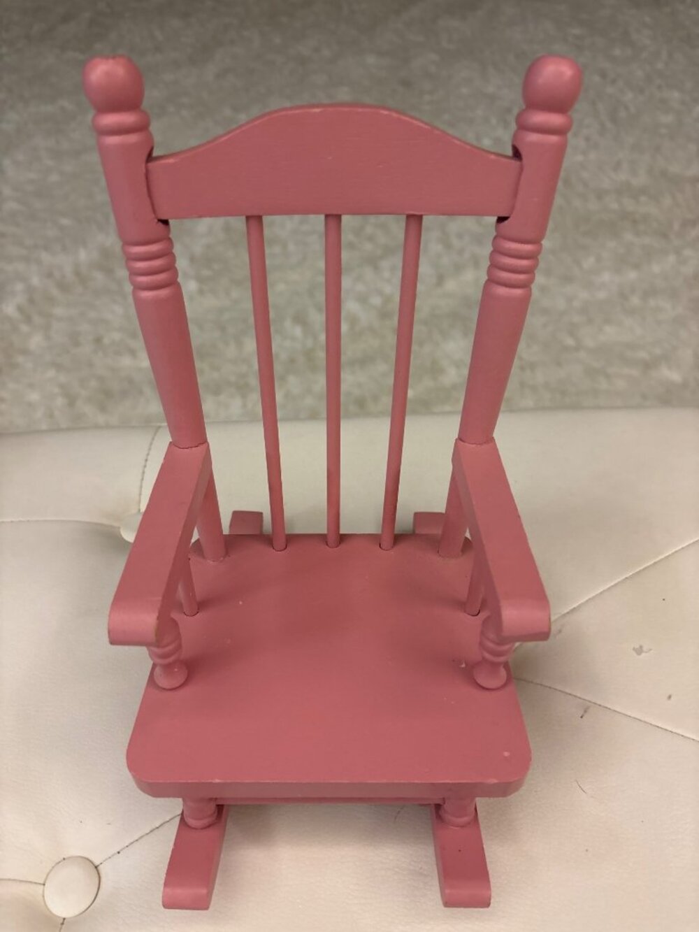 Vintage Bumpkins Fabrizio George Good Pink Wood Rocking Chair Wind Up Music Box - Picture 7 of 16